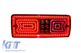 LED Taillights suitable for Mercedes G-class W463 (1989-2015) Red/Smoke-image-6106644