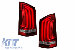 LED Taillights suitable for Mercedes V-Class W447 (2014-2019) Single Rear Door-image-6051862