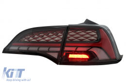 LED Taillights suitable for Tesla Model 3 (2017-2022) Model Y (2020-2022) with Dynamic Turning Lights-image-6110175