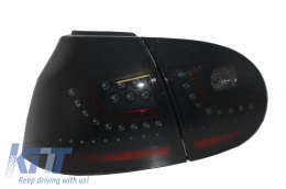 LED Taillights suitable for VW Golf V 5 Left Hand Drive (2004-2009) Smoke Extreme Black Look Urban Style-image-6021618