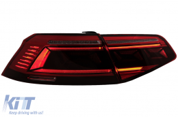 LED Taillights suitable for VW Passat B8 3G (2015-2019) Limousine Sequential Dynamic Turning Lights B8.5 Design-image-6089598