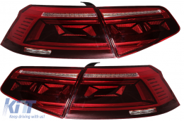 LED Taillights suitable for VW Passat B8 3G (2015-2019) Limousine Sequential Dynamic Turning Lights B8.5 Design-image-6089602