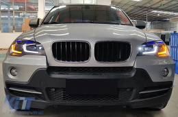 LED TFL Tagfahrlicht Scheinwerfer für BMW X5 E70 2007-2014 Umrüstung von HID auf LED-image-6106147