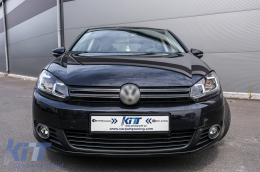 LED Фарове , подходящи за VW Golf 6 VI (2008-2013) с Facelift G7.5 Look Сребърен Flowing Динамичен Sequential Въртящи се светлини-image-6089760