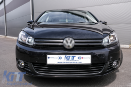 LED Фарове , подходящи за VW Golf 6 VI (2008-2013) с Facelift G7.5 Look Сребърен Flowing Динамичен Sequential Въртящи се светлини-image-6089762