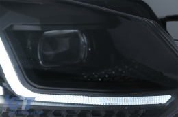 LED Фарове , подходящи за VW Golf 6 (2008-2013) с Facelift G7.5 Look Черен Flowing Динамичен Sequential Въртящи се светлини LHD-image-6088135