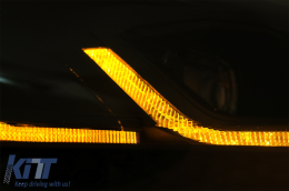 LED Фарове , подходящи за VW Golf 6 (2008-2013) с Facelift G7.5 Look Черен Flowing Динамичен Sequential Въртящи се светлини LHD-image-6088144