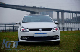 Фарове LED XENON HID подходящи за VW Polo 6R 6C 61 (2011-2017) Light Bar Devil Eye Look Look-image-6027468