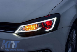 Фарове LED XENON HID подходящи за VW Polo 6R 6C 61 (2011-2017) Light Bar Devil Eye Look Look-image-6027471