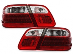 LED стопове подходящи за MERCEDES Benz E-class W210 95-02 червени/crys.-image-61391