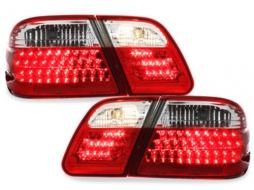 LED стопове подходящи за MERCEDES Benz E-class W210 95-02 червени/crys.-image-61392