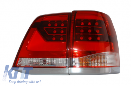 Задни светлини Led, подходящи за TOYOTA Land Cruiser FJ200 J200 (2007-2015) Red Чисто Light Bar Дизайн-image-6014694