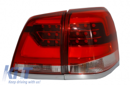 Задни светлини Led, подходящи за TOYOTA Land Cruiser FJ200 J200 (2007-2015) Red Чисто Light Bar Дизайн-image-6014695