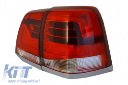 Задни светлини Led, подходящи за TOYOTA Land Cruiser FJ200 J200 (2007-2015) Red Чисто Light Bar Дизайн-image-6014696