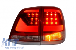 Задни светлини Led, подходящи за TOYOTA Land Cruiser FJ200 J200 (2007-2015) Red Чисто Light Bar Дизайн-image-6014701