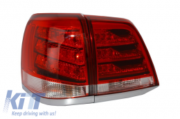 Задни светлини Led подходящи за TOYOTA Land Cruiser FJ200 J200 (2007-2015) Червен Чисто-image-6014683