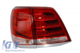 Задни светлини Led подходящи за TOYOTA Land Cruiser FJ200 J200 (2007-2015) Червен Чисто-image-6014685