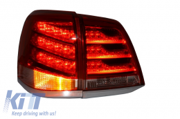 Задни светлини Led подходящи за TOYOTA Land Cruiser FJ200 J200 (2007-2015) Червен Чисто-image-6014687