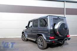 LED Задни светлини светлини Светлинна лента, подходяща за Mercedes G-Class W463 (2008-2017) Facelift 2018 Дизайн Динамичен Sequential Въртящи се светлини дим Red-image-6073121