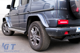 LED Задни светлини светлини Светлинна лента, подходяща за Mercedes G-Class W463 (2008-2017) Facelift 2018 Дизайн Динамичен Sequential Въртящи се светлини дим Red-image-6073123