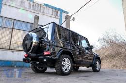 LED Задни светлини светлини Светлинна лента, подходяща за Mercedes G-Class W463 (2008-2017) Facelift 2018 Дизайн Динамичен Sequential Въртящи се светлини дим Red-image-6079287