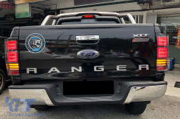 Задни светлини LED подходящи за Ford Ranger (2012-2018) Чисто с последователни Динамичен Въртящи се светлини-image-6068796