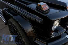 Въртящи се светлини LED подходящи за MERCEDES G-Class W463 (1989-2012) с Фарове Хром Bi-Xenon Look-image-6067838