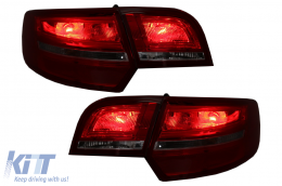 LED Задни светлини подходящи за Audi A3 8PA Sportback (2004-2008) Червен/ Чисто-image-6074311