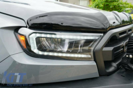 Фарове LED светлинна лента подходяща за Ford Ranger (2015-2020) LHD пълен Черен корпус с последователни Динамичен Въртящи се светлини-image-6078844