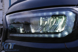 Фарове LED светлинна лента подходяща за Ford Ranger (2015-2020) LHD пълен Черен корпус с последователни Динамичен Въртящи се светлини-image-6091445