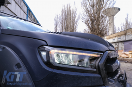 Фарове LED светлинна лента подходяща за Ford Ranger (2015-2020) LHD пълен Черен корпус с последователни Динамичен Въртящи се светлини-image-6091454