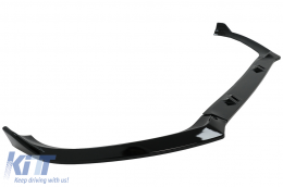 Lèvre de Spoiler Add-On pour Audi A4 B8.5 Facelift 12-15 Berline Avant Noir Brillant-image-6093605