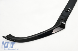 Lèvre de Spoiler Add-On pour Audi A4 B8.5 Facelift 12-15 Berline Avant Noir Brillant-image-6093607