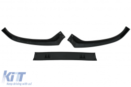 Lèvre de Spoiler Add-On pour Audi A4 B8.5 Facelift 12-15 Berline Avant Noir Brillant-image-6093610