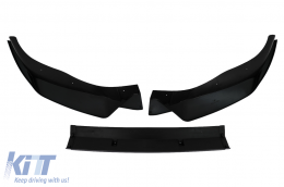 Lèvre spoiler pare-chocs avant pour BMW X3 G01 X4 G02 LCI 2021+ M Sport Noir brillant-image-6100907