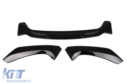 Lèvre Spoiler pour BMW 1 F20 F21 LCI 15-19 Hatchback M Sport Noir Brillant-image-6087151