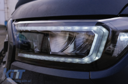 LHD Fari Barra luminosa LED per Ford Ranger 15-20 Alloggiamento nero pieno Dinamico-image-6091443