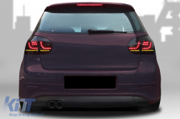 LHD LED Luci posteriori per VW Golf 5 2004-2009 Nero fumo Look Urban Style Dinamico-image-6068842