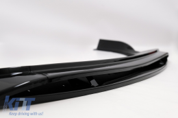 Lippe Spoiler Frontstoßstange Erweiterung Für VW Golf 8 R 2020- Glänzend schwarz-image-6092324