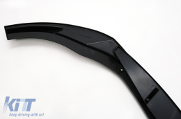 Lippe Spoiler Frontstoßstange Erweiterung Für VW Golf 8 R 2020- Glänzend schwarz-image-6092327