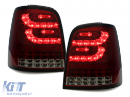 LITEC Full LED Luci posteriori per VW Touran I MPV 1T 2003-2010 rosso Fumo-image-6089116