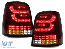 LITEC Full LED Luci posteriori per VW Touran I MPV 1T 2003-2010 rosso Fumo-image-62444