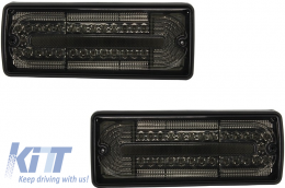 
Lökhárító MERCEDES W463 G-osztály 1989-2017 típushoz, Led hátsó lámpák füst G63 G65 dizájn-image-6060548
