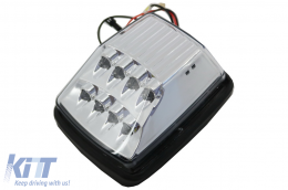 Luci direzione LED bianche con lente trasparente per Mercedes Classe G W463 89-15-image-6102280