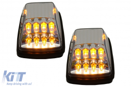 Luci direzione LED bianche con lente trasparente per Mercedes Classe G W463 89-15-image-6102281