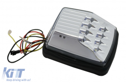 Luci direzione LED bianche con lente trasparente per Mercedes Classe G W463 89-15-image-6102284