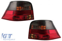 Luci posteriori adatto per VW Golf 4 IV 1997-2004 Fumo Rosso-image-6083584