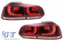 Luci Posteriori Full LED per VW Golf 6 08-13 Ciliegia Rosso R20 GTI Look LHD/RHD-image-6036982