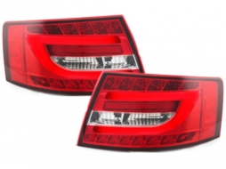 Luci posteriori LED per Audi A6 Limousine 04-08 Red Crystal Factory LED-image-45915