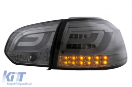 Luci Posteriori LED per VW Golf 6 VI 2008-2013 Tubo Barra Luminosa Fumo-image-6104853